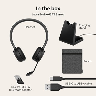 Foto 6 | Foto 6 | Auriculares Inalámbricos De Doble Oreja Jabra Evolve 65 Te Con Soporte - Venta Internacional.