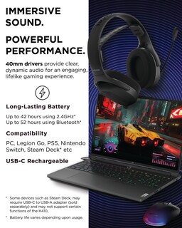 Foto 3 | Foto 3 | Auriculares Inalámbricos Para Juegos Lenovo Legion H410 Bluetooth/2.4 Ghz - Venta Internacional.