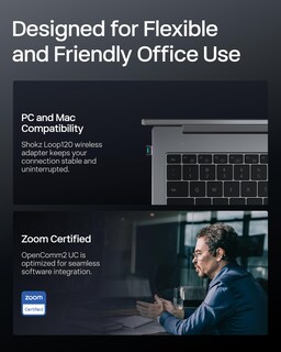 Foto 5 | Foto 5 | Auriculares Inalámbricos Para Computadora Shokz Opencomm2 Uc 2025 Upgrade - Venta Internacional.