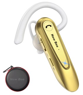 Foto 1 | Foto 1 | Auriculares Monoaurales In-ear New Bee Auricular Inalámbrico Dorado