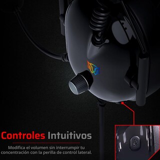 Foto 5 | Foto 5 | Audifonos Diadema Gamer Balam Rush Aviator Level Ha757 Microfono 3.5 + Usb Rgb Negro Br-941167