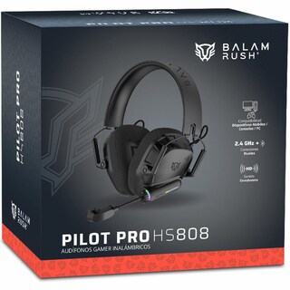 Foto 6 | Foto 6 | Audifonos Diadema Gamer Balam Rush Pilot Pro Hs808 Inalambricos Microfono Conexion Dual Bt 5.0 / Usb