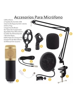 Foto 6 | Foto 6 | Micrófono Bm Petukita Box Condensador para Computadora