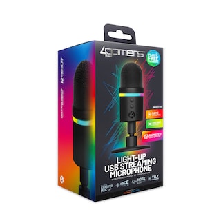Foto 4 | Foto 4 | Micrófono Streaming 4gamers: Usb Con Luz Led Rgb, Supercardioide, Cancelación De Ruido - Negro