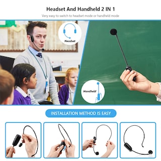 Foto 5 | Foto 5 | Auriculares Con Micrófono Inalámbrico Bietrun Uhf Con Alcance De 160 Pies - Venta Internacional.
