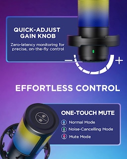 Foto 6 | Foto 6 | Micrófono Usb Para Juegos Innogear Con Cancelación De Ruido Negro - Venta Internacional.