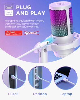 Foto 5 | Foto 5 | Micrófono Usb Para Juegos Innogear Con Cancelación De Ruido Blanco - Venta Internacional.