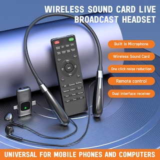 Foto 2 | Foto 2 | Auriculares Inalámbricos Con Tarjeta De Sonido Para Transmisión En Vivo Facmogu E8 - Venta Internacional.