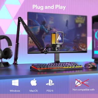 Foto 6 | Foto 6 | Micrófono Usb Maono Gamerwave Dgm20s Con Brazo Auxiliar Y Rgb - Venta Internacional.