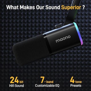 Foto 2 | Foto 2 | Micrófono Para Juegos Maono Pd100xs Usb Xlr Con Boom Arm Y Software - Venta Internacional.