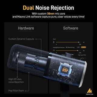 Foto 4 | Foto 4 | Micrófono Para Juegos Maono Pd100xs Usb Xlr Con Boom Arm Y Software - Venta Internacional.