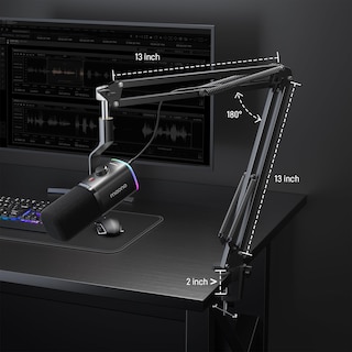 Foto 7 | Foto 7 | Micrófono Para Juegos Maono Pd100xs Usb Xlr Con Boom Arm Y Software - Venta Internacional.