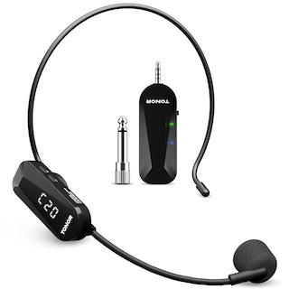 Foto 1 | Foto 1 | Auriculares Inalámbricos Con Micrófono Tonor Uhf 20 Canales Alcance 20 M - Venta Internacional.