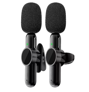 Foto 1 | Foto 1 | Micrófonos Inalámbrico para IPhone Android y Pc 2 Pzs Negro
