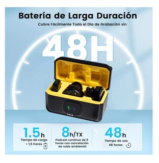 Foto 3 | Foto 3 | Mini Micrófono De Solapa Inalámbrico Para Iphone Y Android Hi-fi 2 Pcs Amarillo Negro