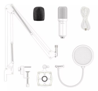 Foto 3 | Foto 3 | Kit De Microfono Gamer Streaming Xzeal Xz-260 Usb Blanco