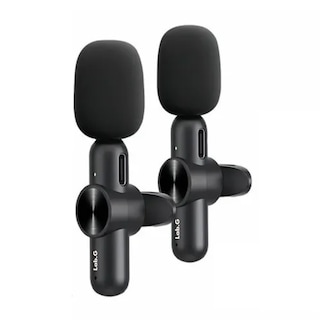 Foto 1 | Foto 1 | Micrófono Inalámbrico Para Iphone Ipad Y Android, 2 Pzs Lab.g Negro