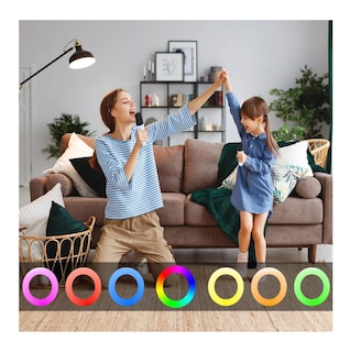 Foto 4 | Foto 4 | Altavoz Bluetooth Portátil Máquina Karaoke Con 2 Micrófonos Azul Acero Belug
