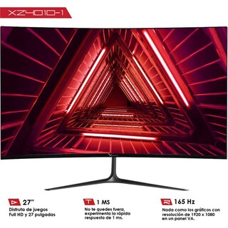 Foto 3 | Foto 3 | Monitor Gamer Curvo 27 Xzeal Xz4010-1 1ms 165hz Full Hd Led Hdmi Dp Color Negro