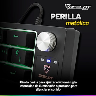 Foto 5 | Foto 5 | Teclado Gamer Ocelot Gaming Okm60 color Negro