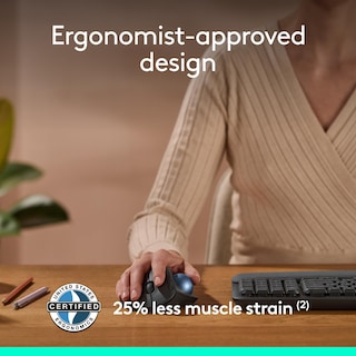 Foto 2 | Foto 2 | Mouse Inalámbrico Logitech Ergo M575 Graphite - Venta Internacional