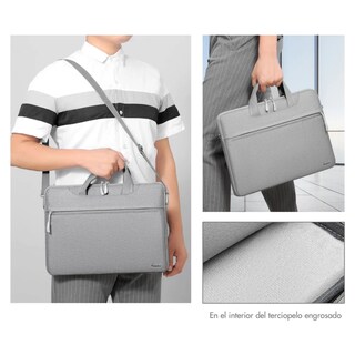 Foto 3 | Foto 3 | ''bolsa Maletín Impermeable Para Portátil De 15,6 Pulgadas Lab.g Gris ''