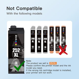 Foto 4 | Foto 4 | Cartuchos de Tinta E-Z Ink Remanufacturados Epson 252XL T252XL120 4 Unidades - Venta Internacional