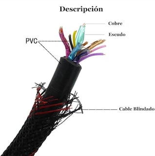 Foto 4 | Foto 4 | Cable Hdmi 15m Full Hd 1080p Para Pc Laptop Consola Negro