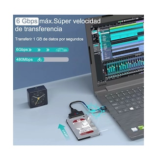 Foto 3 | Foto 3 | Cable Adaptador Eo Safe Imports Esi-6327 USB 3.0 A Sata 2.5 para Discos Duros Negro