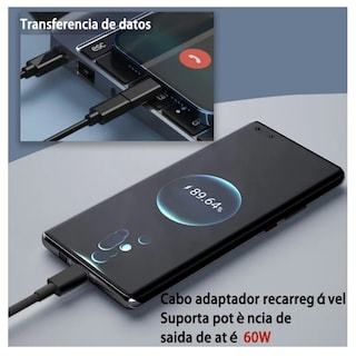 Foto 2 | Foto 2 | Para Otg Usb/ Tipo C /lightning Cable Adaptador 6 Kit 60w Belug  Negro
