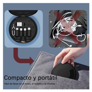 Foto 4 | Foto 4 | Para Otg Usb/ Tipo C /lightning Cable Adaptador 6 Kit 60w Belug  Negro