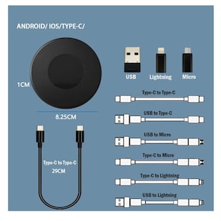 Foto 5 | Foto 5 | Para Otg Usb/ Tipo C /lightning Cable Adaptador 6 Kit 60w Belug Negro