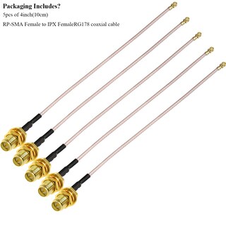 Foto 6 | Foto 6 | Cable Coaxial Tuolnk Rp-sma A Ipx Mhf U.fl Ipex-1, 10 Cm, 5 Unidades - Venta Internacional.