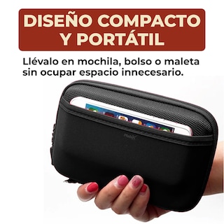 Foto 4 | Foto 4 | Estuche Organizador Portátil para Disco Duro Cables y Memoria Negro