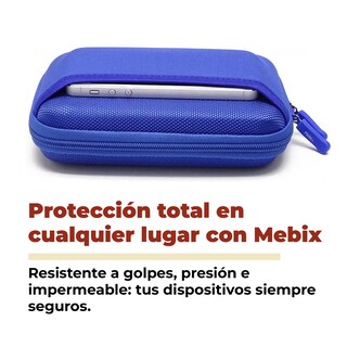 Foto 3 | Foto 3 | Estuche Organizador Portátil para Disco Duro Cables y Memoria Azul