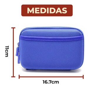Foto 7 | Foto 7 | Estuche Organizador Portátil para Disco Duro Cables y Memoria Azul