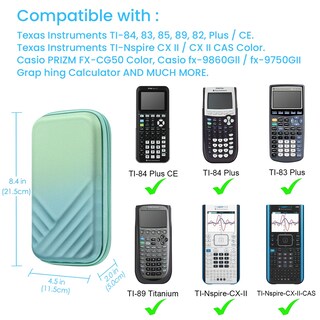Foto 2 | Foto 2 | Maletín De Transporte Fintie Para Texas Instruments Ti-nspire Cx Ii Cas - Venta Internacional.