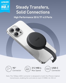 Foto 2 | Foto 2 | Adaptador Usb-c Anker Maggo, Lector De Tarjetas Sd Para Iphone 16/15 - Venta Internacional.