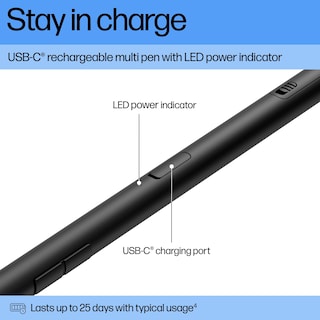 Foto 6 | Foto 6 | Pluma Múltiple Recargable Compatible Con Hp 700 Con Carga Usb-c - Venta Internacional.