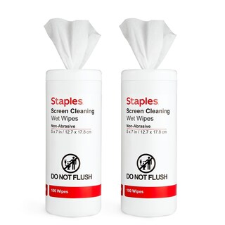 Foto 1 | Foto 1 | Toallitas Limpiaparabrisas Staples 100 Toallitas Húmedas, Paquete De 2 - Venta Internacional.