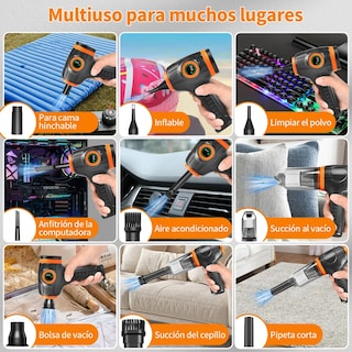 Foto 4 | Foto 4 | Kit Limpieza Pc Inalámbrico Aire Soplador Eo Safe Imports Esi-20135 Negro