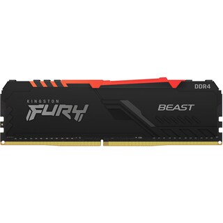 Foto 1 | Foto 1 | Memoria Ram Ddr4 8gb 2666mhz Kingston Fury Beast Rgb Kf426c16bba/8 color Negro