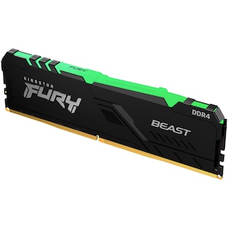 Foto 2 | Foto 2 | Memoria Ram Ddr4 8gb 2666mhz Kingston Fury Beast Rgb Kf426c16bba/8 color Negro