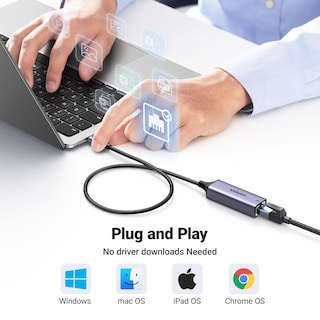Foto 5 | Foto 5 | Adaptador Usb C A Ethernet Ugreen Gigabit Rj45 Usb 3.0 Tipo C - Venta Internacional