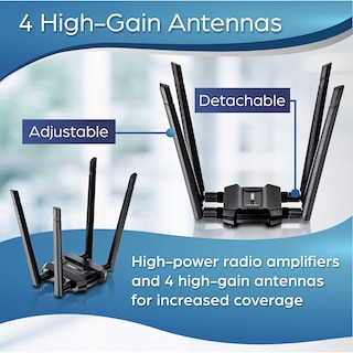 Foto 2 | Foto 2 | Adaptador Usb Inalámbrico Trendnet Ac1900 De Alta Potencia De Doble Banda - Venta Internacional.
