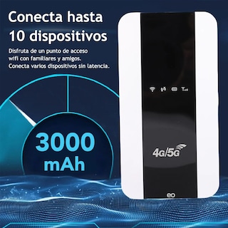 Foto 4 | Foto 4 | Módem Wifi De Internet Portátil Inalámbrico 4g Eo Safe Imports Esi-20119 Blanco