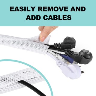 Foto 4 | Foto 4 | Venta Internacional - Funda para Cables Agptek Blanca 1,5 m 1 Paquete de 2 Unidades