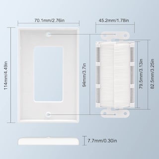 Foto 4 | Foto 4 | Cable Para Placa De Pared Con Soporte Vce Blanco, Paquete De 2 - Venta Internacional.