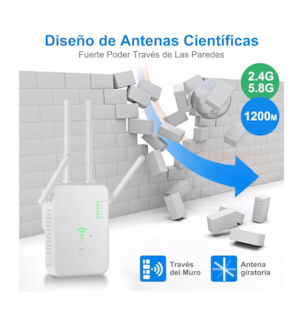 Foto 4 | Foto 4 | Repetidor de Señal Wifi Punto de Acceso 5g 1200 mbps Blanco
