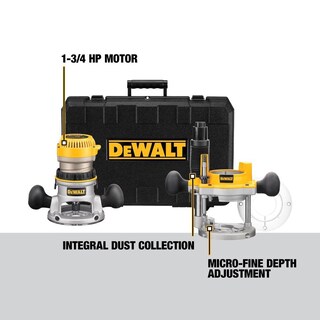 Foto 6 | Foto 6 | Kit Combinado De Router Dewalt Dw616pk Con Base Fija Y Hundida, 1,6 Kg, 11 A - Venta Internacional.